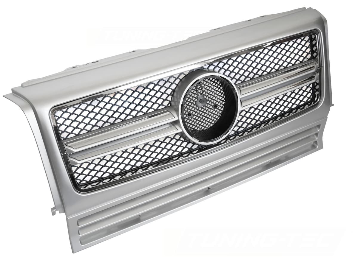Predná maska Mercedes G-Class W463 90-12 SL Style Silver-Chrome