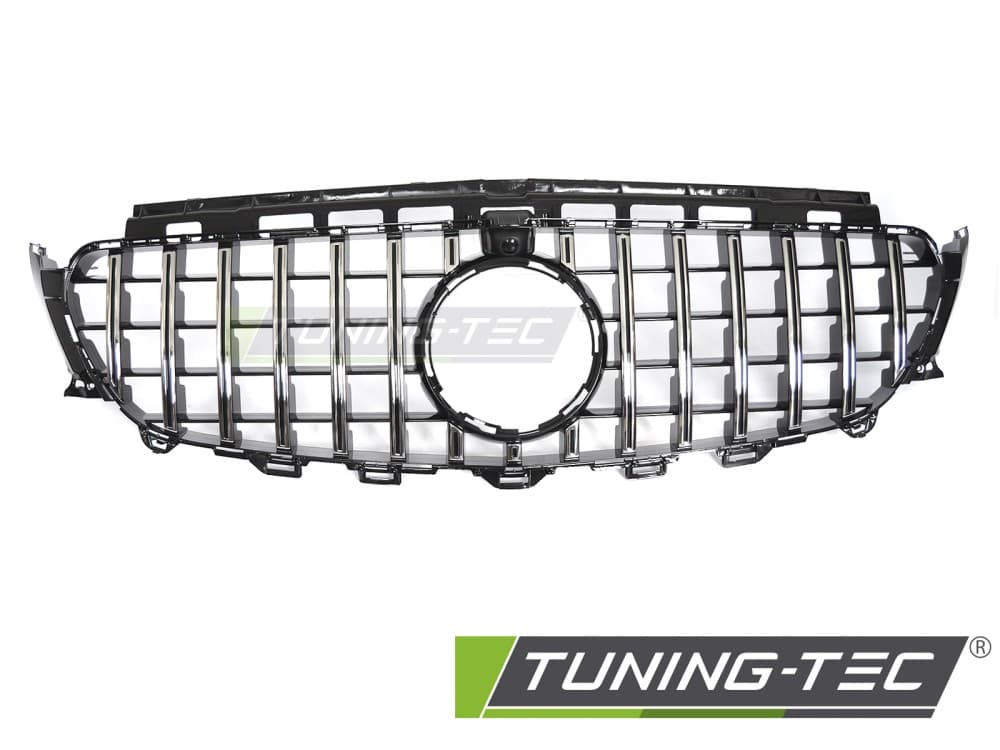 Predná maska Mercedes E trieda W213 / S213 16-19 GT Style Chrome Black s otvorom pre kameru – náhľad 2