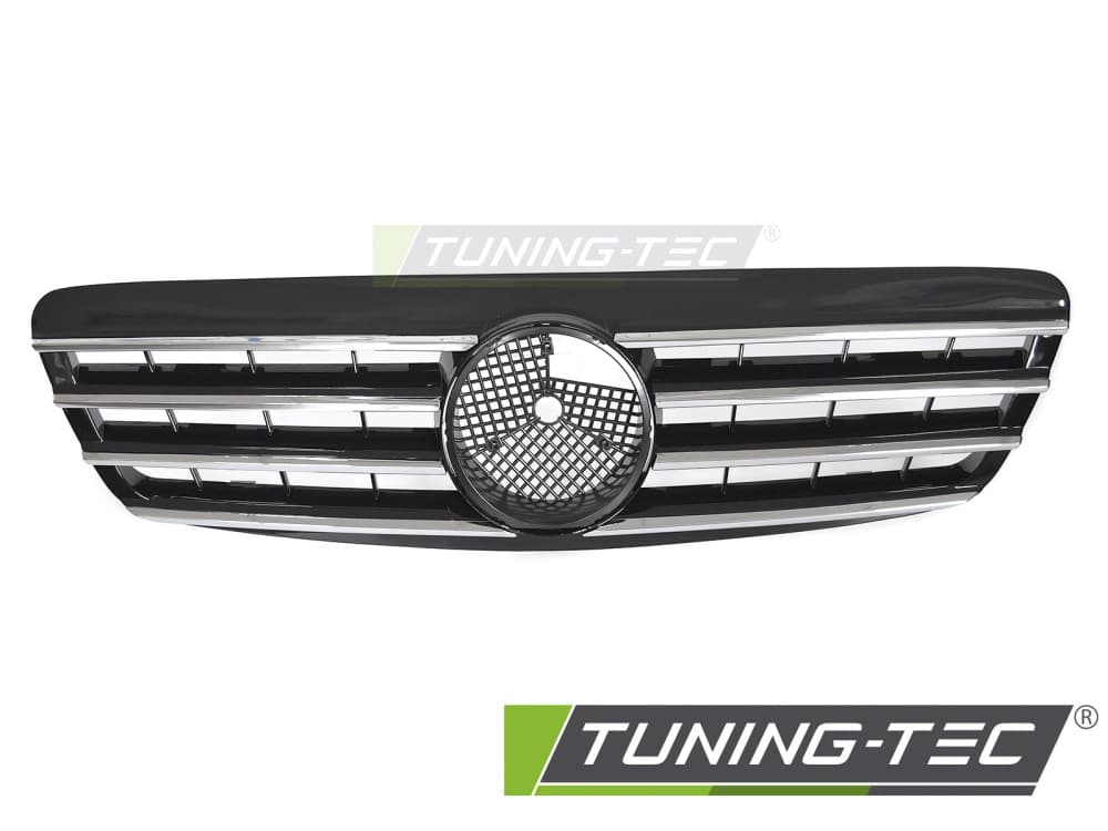 Predná maska Mercedes S-Class W220 98-02 CL Style Chrome Black – náhľad 2