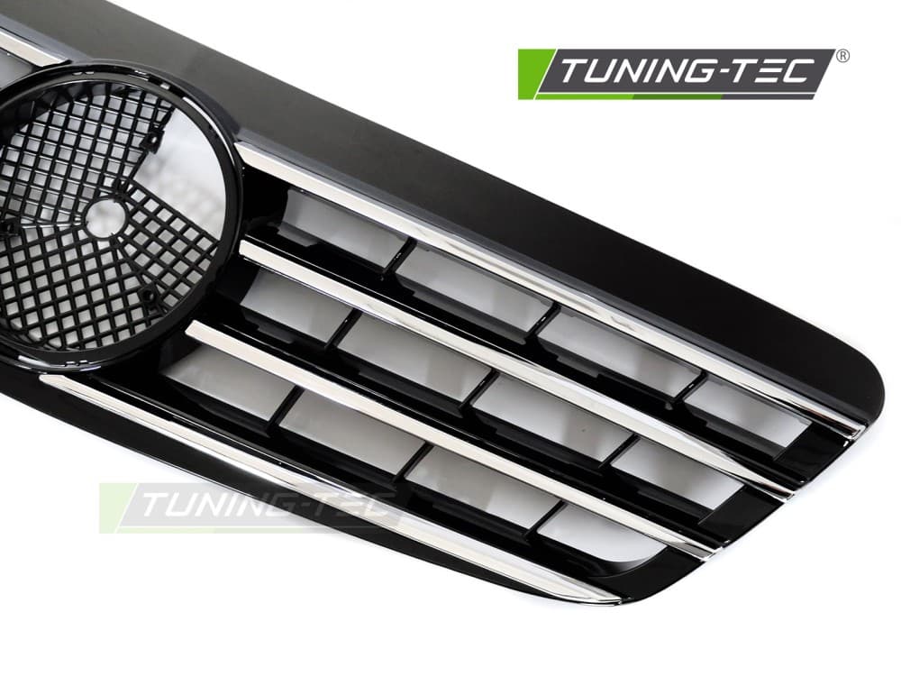 Predná maska Mercedes S-Class W220 98-02 CL Style Chrome Black – náhľad 3