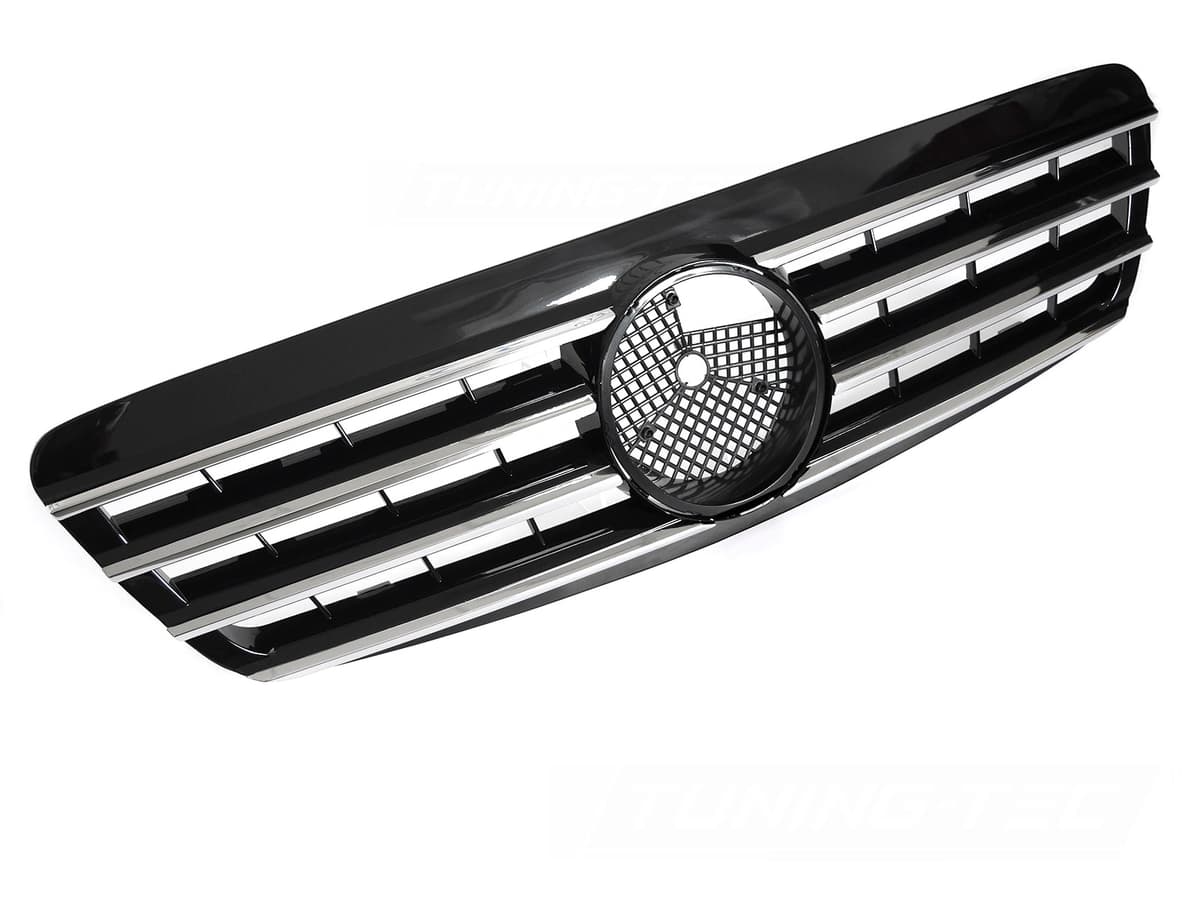 Predná maska Mercedes S-Class W220 98-02 CL Style Chrome Black