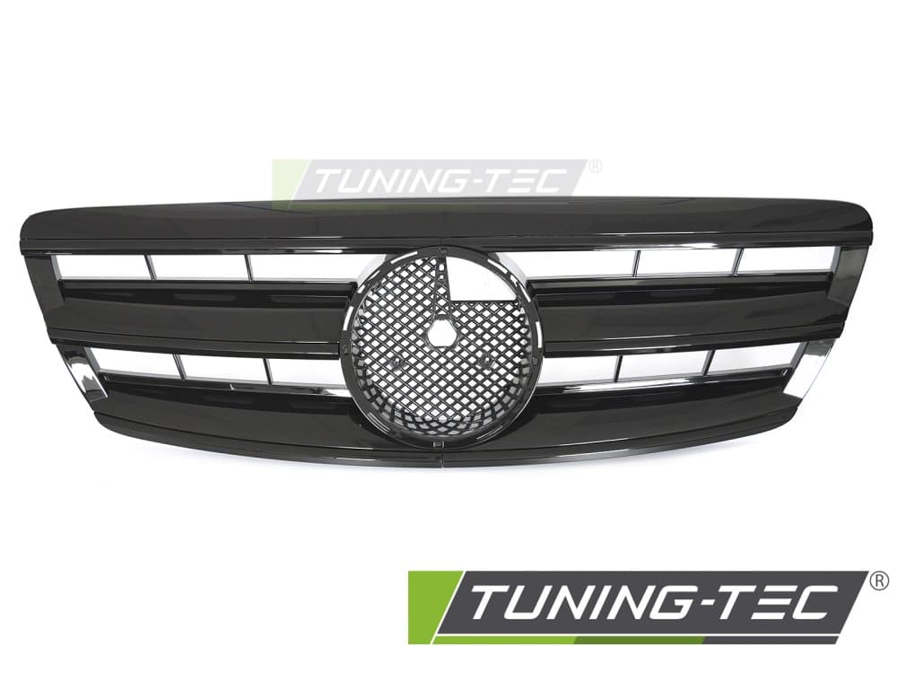 Predná maska Mercedes S-Class W220 02-05 CL Style Glossy Black – náhľad 2