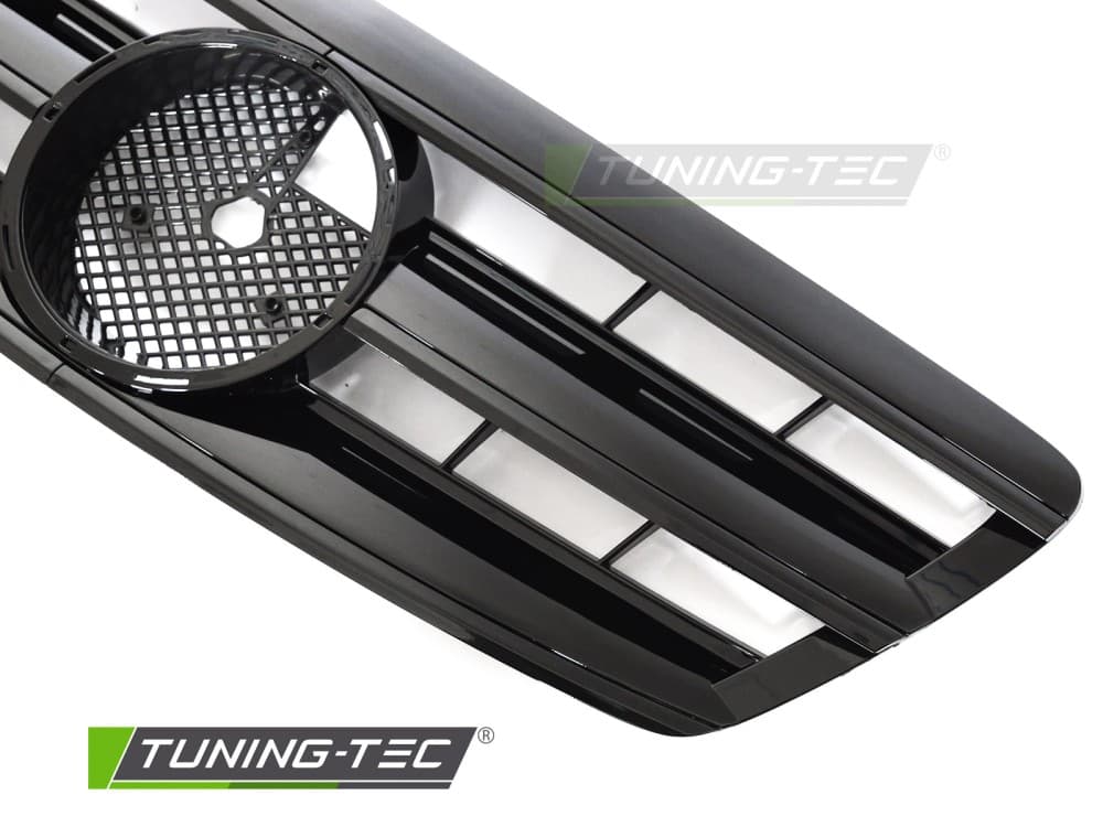 Predná maska Mercedes S-Class W220 02-05 CL Style Glossy Black – náhľad 3