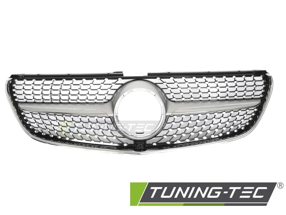 Predná maska Mercedes V trieda W447 14-19 Diamond Silver-Black – náhľad 2
