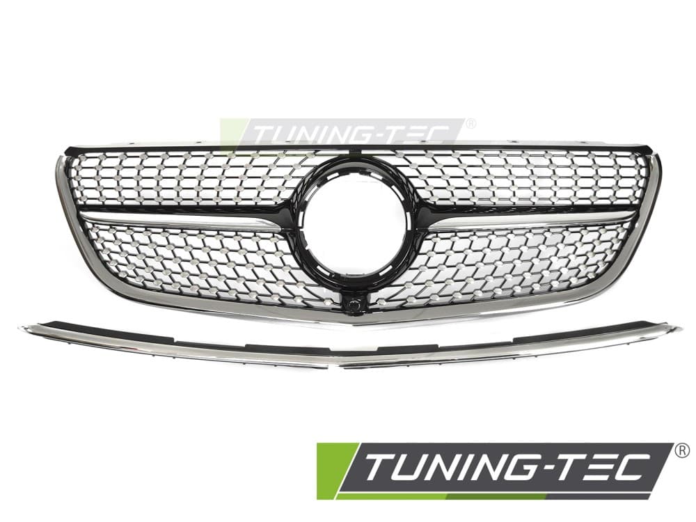 Predná maska Mercedes Vito W447 14-19 Diamond Black Chrome – náhľad 2