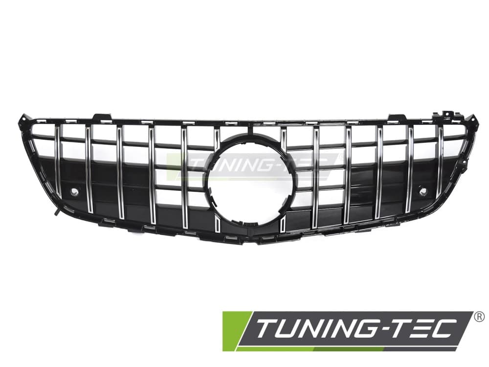 Predná maska Mercedes SL R231 11-16 GT Style Black Chrome – náhľad 2