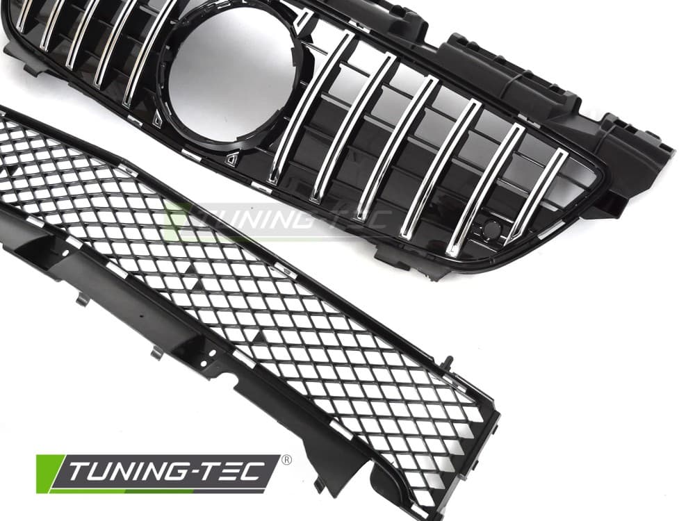 Predná maska Mercedes SLK R172 11-15 GT Style Sport Black Chrome PDC – náhľad 3