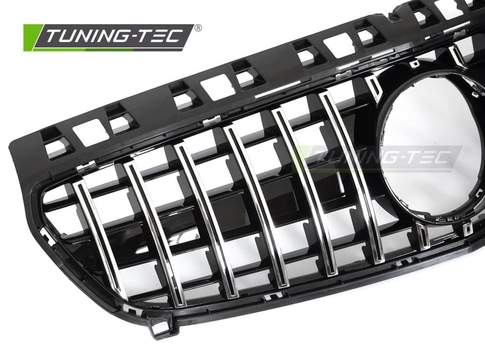 Predná maska Mercedes A trieda W176 12-15 GT Style Black Chrome – náhľad 3