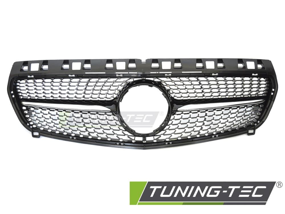 Predná maska Mercedes A trieda W176 12-15 Diamond Black Chrome – náhľad 2