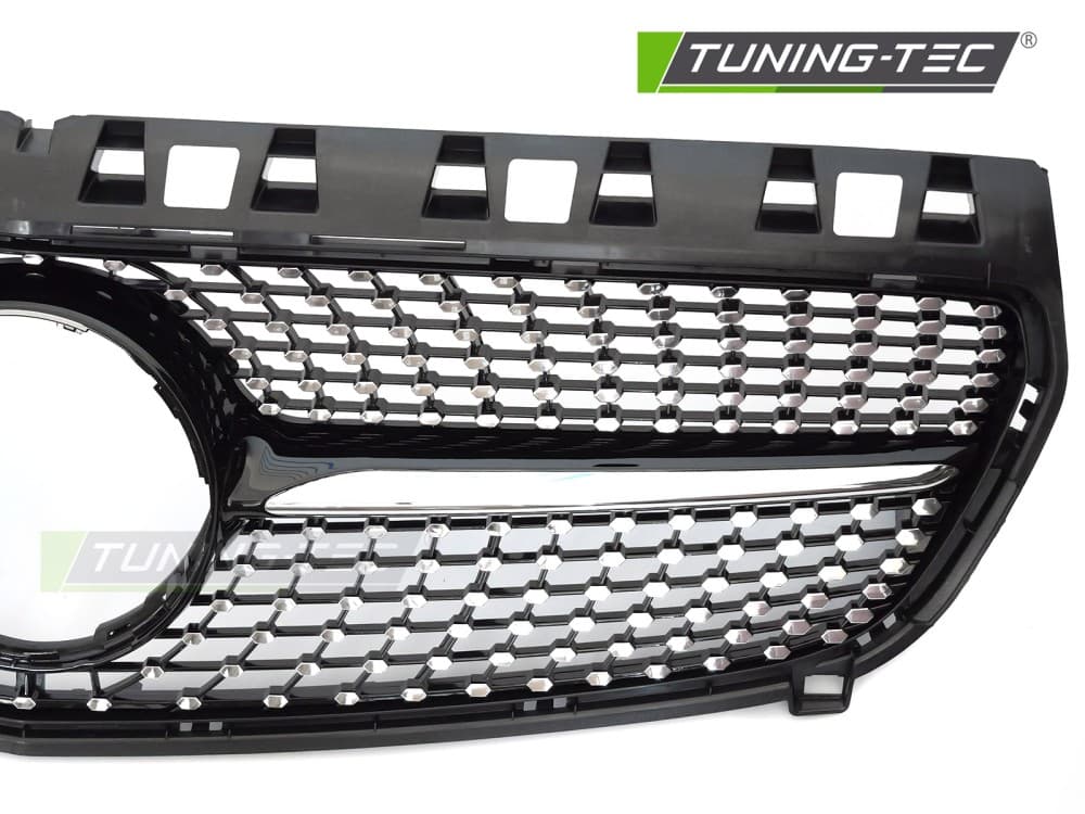 Predná maska Mercedes A trieda W176 12-15 Diamond Black Chrome – náhľad 3