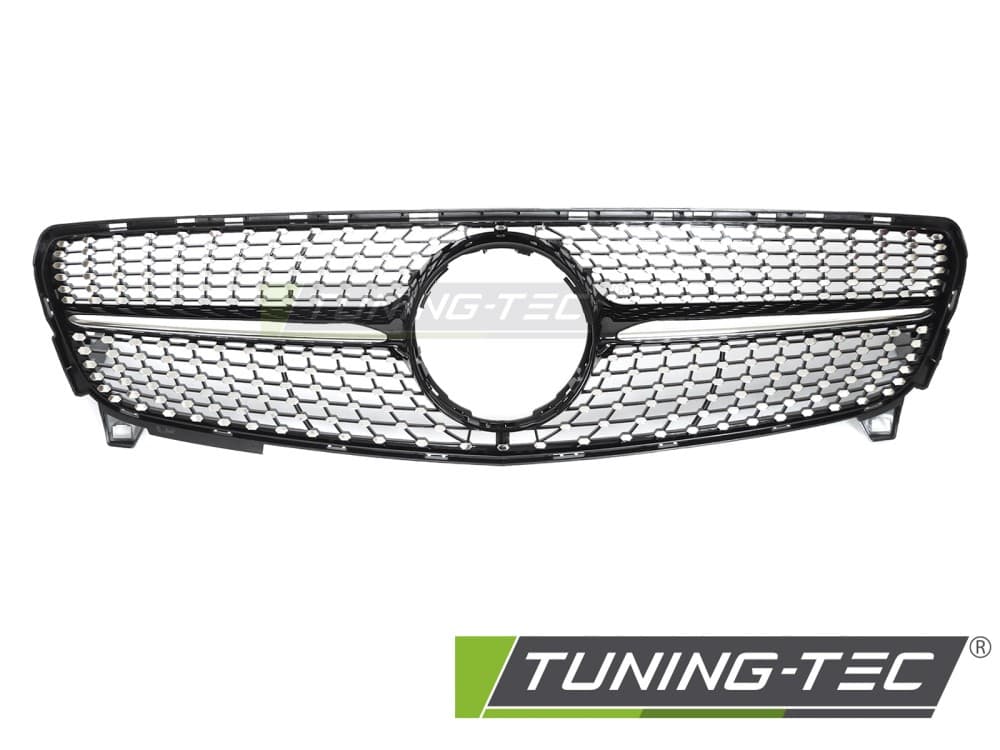 Predná maska Mercedes A trieda W176 15-18 Diamond Black Chrome – náhľad 2