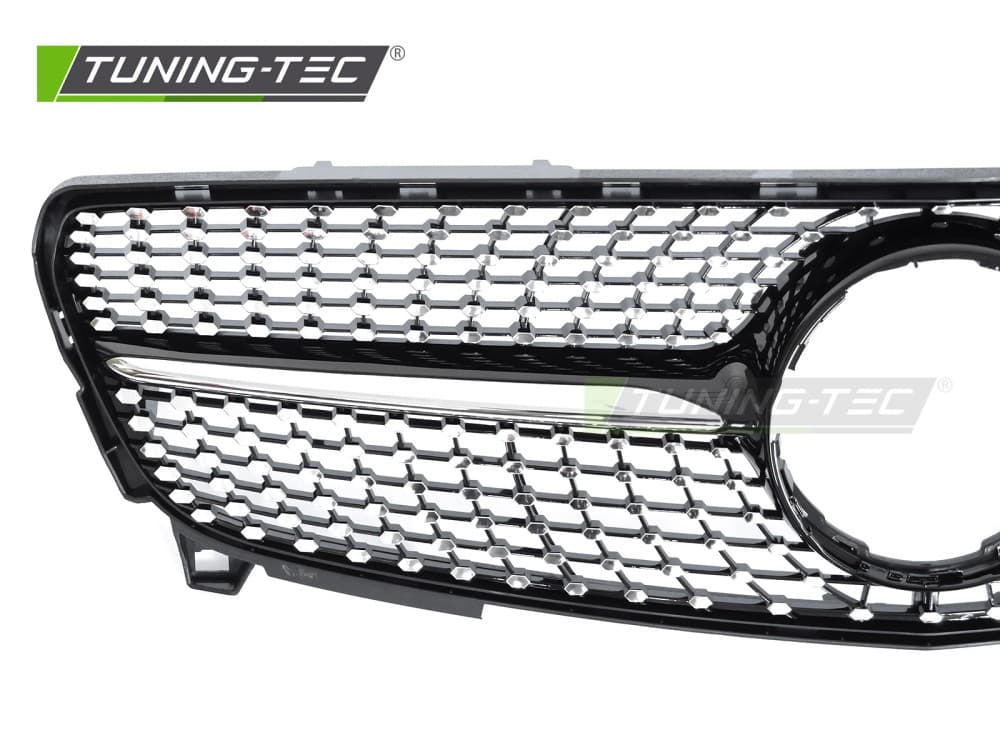 Predná maska Mercedes A trieda W176 15-18 Diamond Black Chrome – náhľad 3