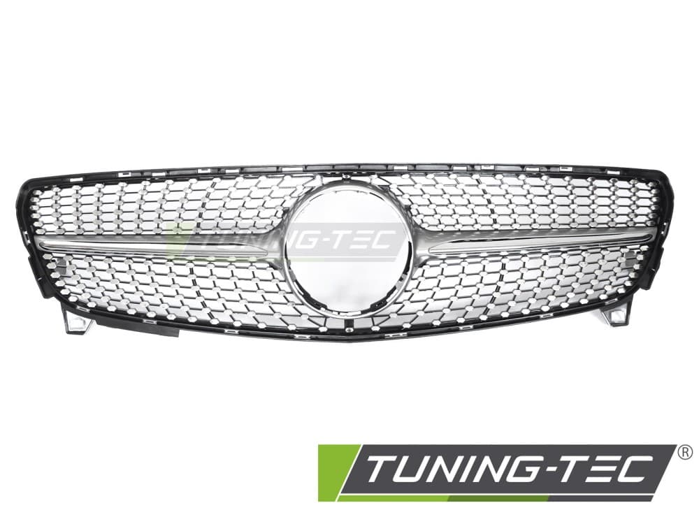 Predná maska Mercedes A trieda W176 15-18 Diamond Silver Chrome – náhľad 2