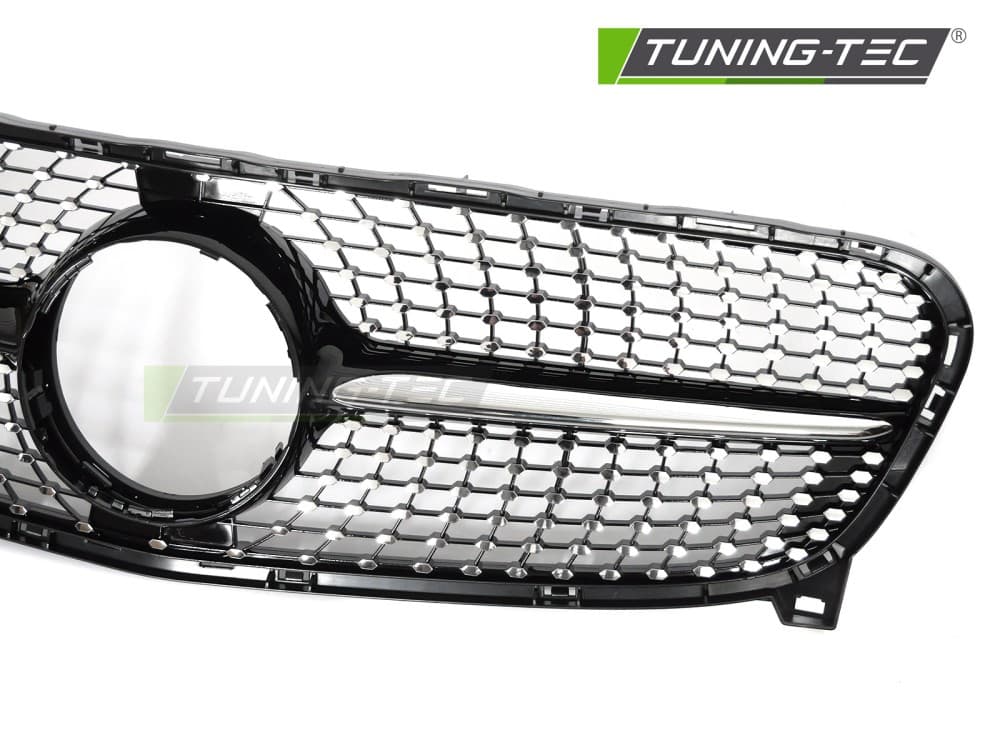 Predná maska Mercedes GLA X156 13-16 Diamond Black Chrome – náhľad 3