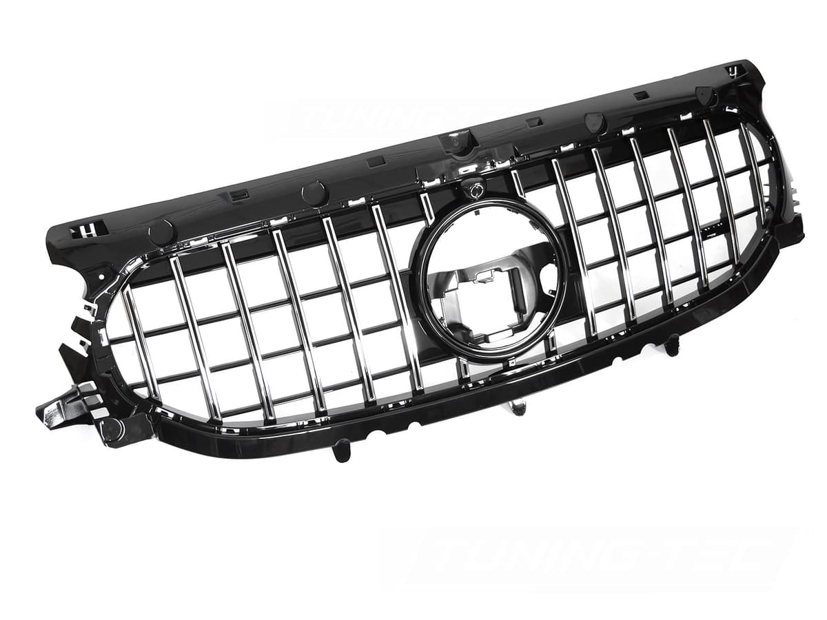 Predná maska Mercedes GLA H247 19-23 GT Style Black Chrome