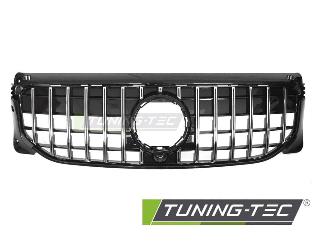 Predná maska Mercedes GLB X247 19-23 GT Style Black Chrome – náhľad 2