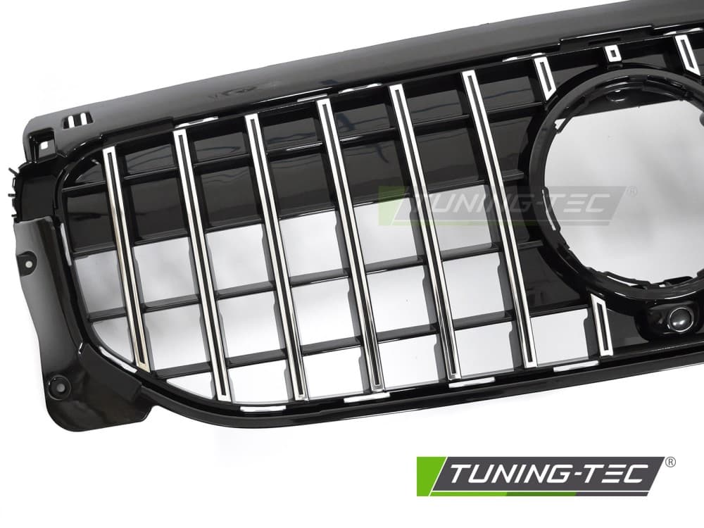 Predná maska Mercedes GLB X247 19-23 GT Style Black Chrome – náhľad 3
