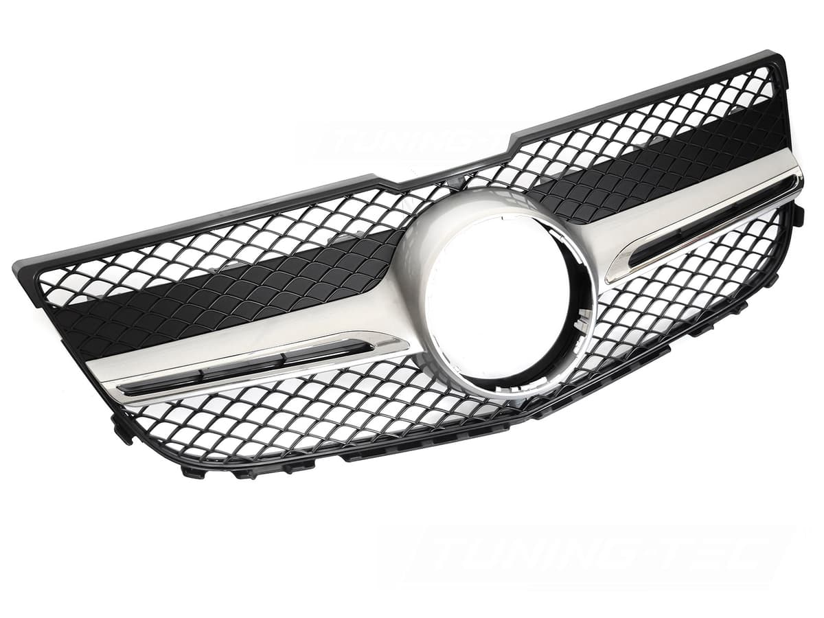 Predná maska Mercedes GLK X204 13-15 GT Style Silver-Chrome