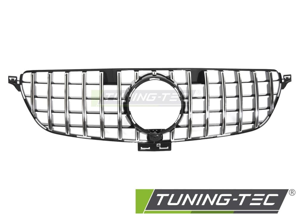 Predná maska Mercedes GLE W166 15-19 GT Style Black Chrome – náhľad 2