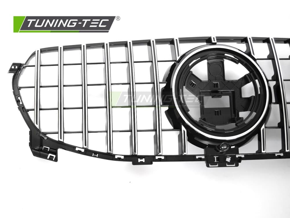 Predná maska Mercedes GLE V167 19-23 GT Style Black-Chrome – náhľad 3