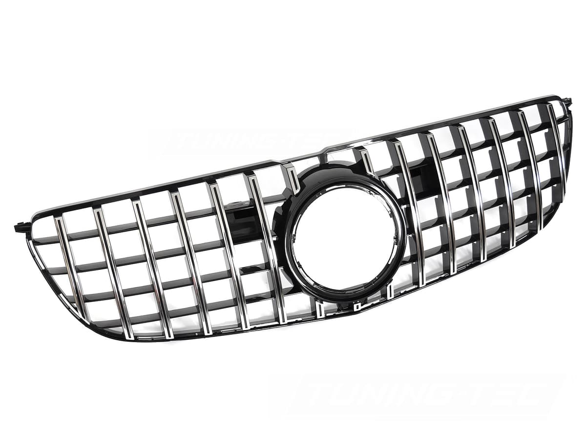 Predná maska Mercedes GLS X166 15-19 GT Style Black Chrome