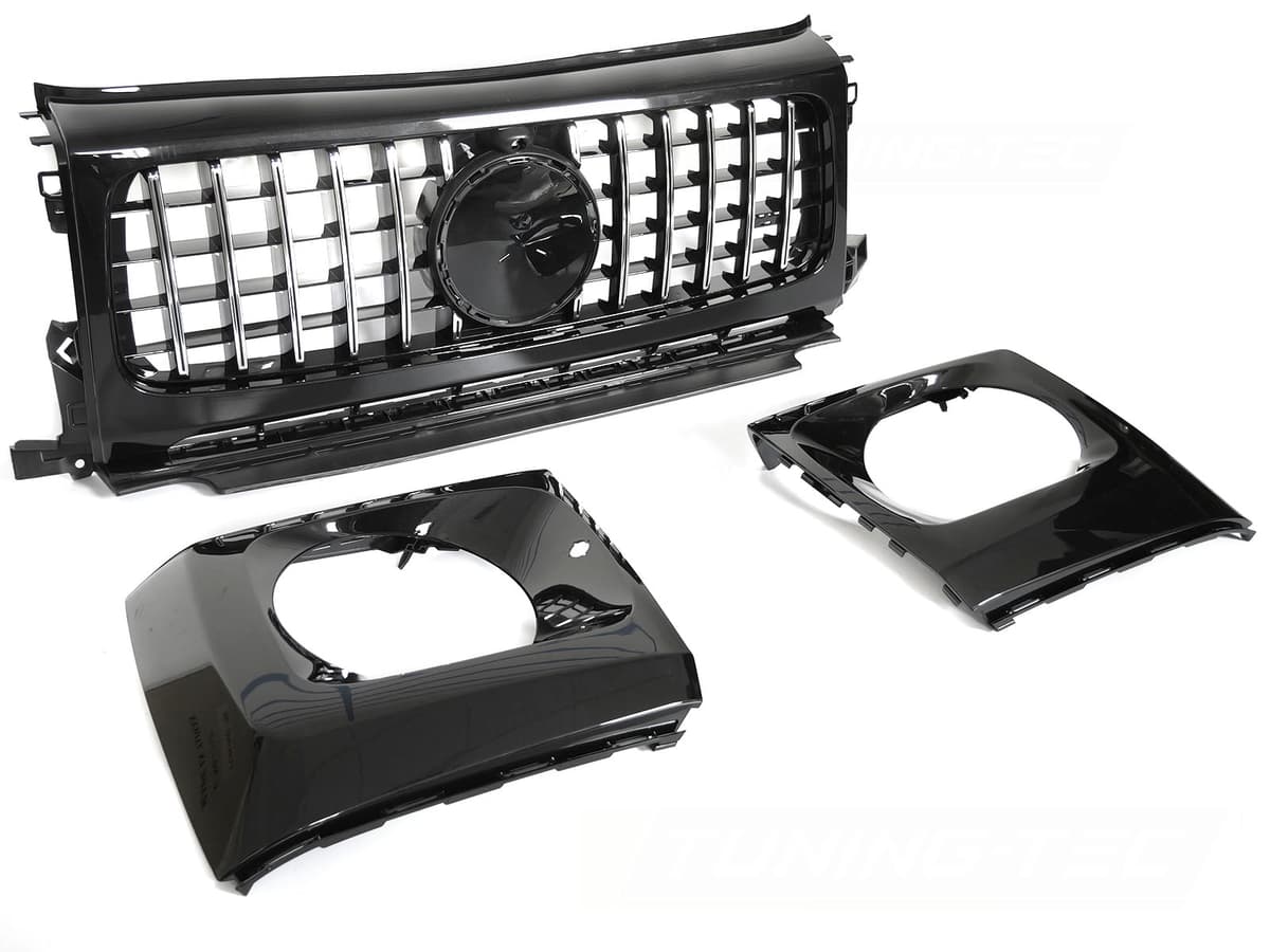 Predná maska Mercedes G-Class W464 18-24 GT Style Black Chrome