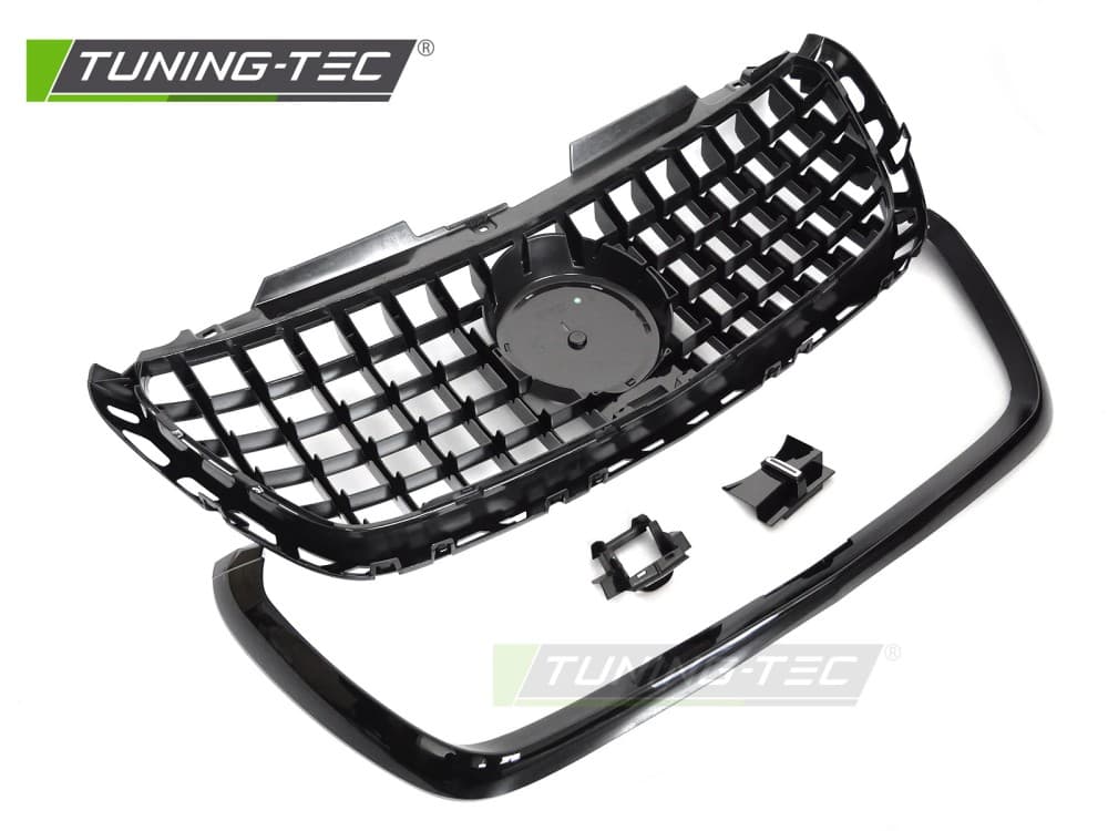 Predná maska Mercedes Sprinter W907 18-22 GT Style Black Chrome – náhľad 4
