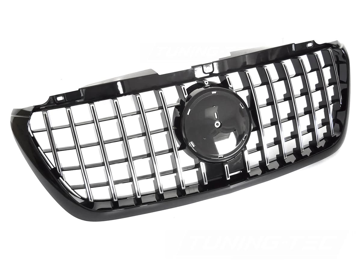 Predná maska Mercedes Sprinter W907 18-22 GT Style Black Chrome