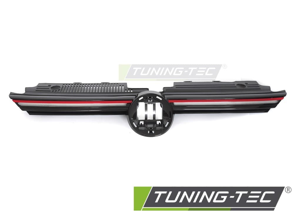 Predná maska VW Golf VIII 19-24 SPORT s LED Glossy Black with Red Line – náhľad 2