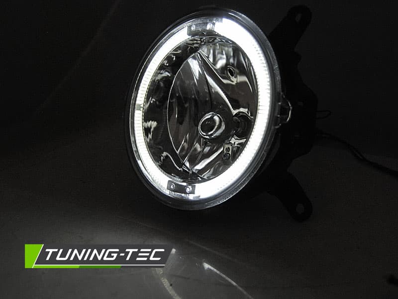 Hmlové svetlá Ford Mustang 04-09 Angel Eyes Chrome – náhľad 2
