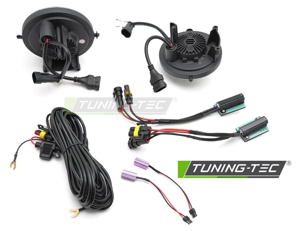 Full LED Fog Lights with Lens and DRL Mini Cooper R55 R56 R57 07-14 – náhľad 3