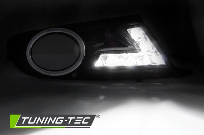 LED rámčeky hmloviek s denným svietením (DRL) VW Golf 6 – náhľad 2