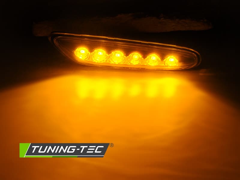 Bočné smerovky BMW E46 / E60 / E87 / E90 Chrome LED – náhľad 2