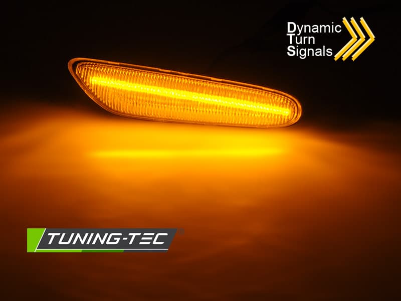 Bočné smerovky BMW E46 / E60 / E87 / E90 White LED SEQ – náhľad 2