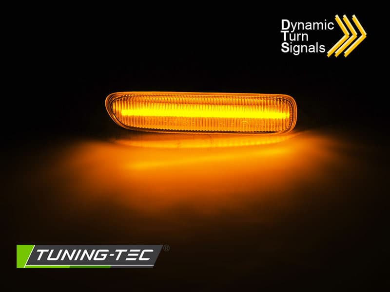 Bočné smerovky BMW E46 Chrome LED sekvenčné – náhľad 2