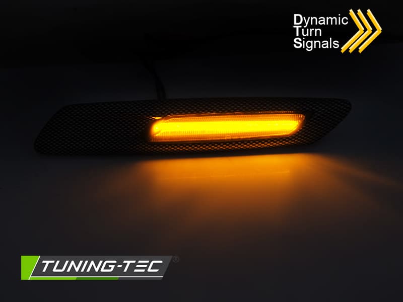 Bočné smerovky BMW 5er F10/F11 10-13 Carbon Smoke SEQ LED – náhľad 2