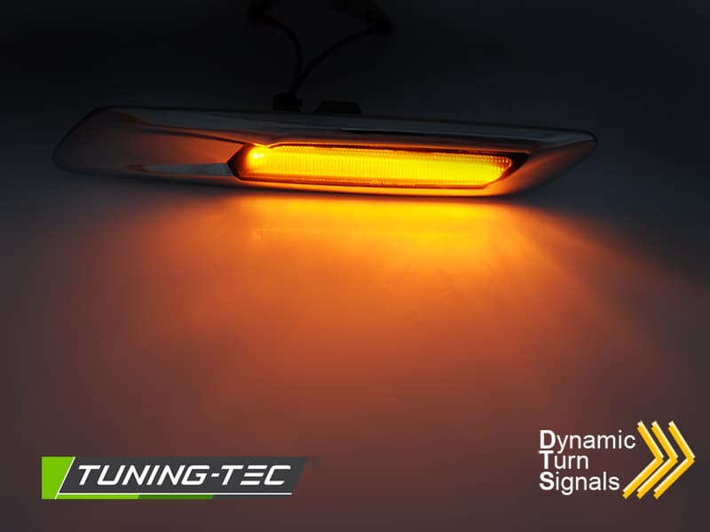Bočné smerovky BMW F10/F11 10-13 Silver Smoke SEQ LED – náhľad 2