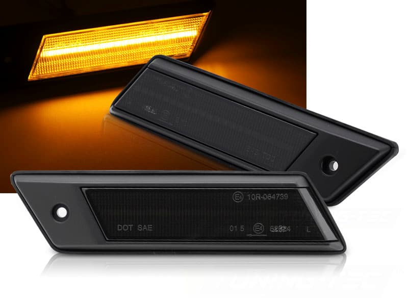 Bočné smerovky BMW E30 / E28 / E24 / E23 Smoke LED sekvenčné