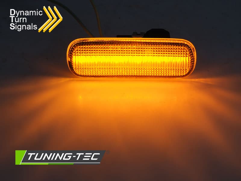 Bočné smerovky do zrkadla Citroen C4 04-11 White LED SEQ dynamické – náhľad 2