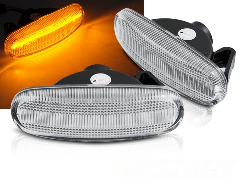 Bočné smerovky Fiat Punto / Panda / Stilo / Idea / Linea / Multipla White LED dynamické