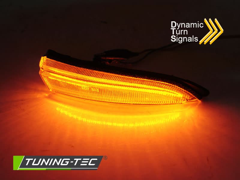 Bočné smerovky Ford Fiesta MK7 13-16 SEQ LED White – náhľad 2