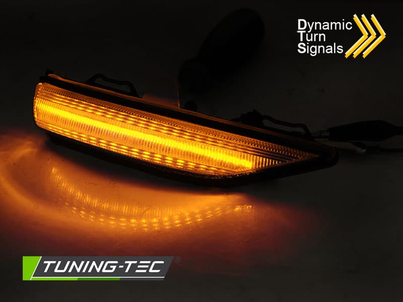 Bočné smerovky do zrkadla Ford Fiesta MK8 17-23 LED White SEQ – náhľad 2