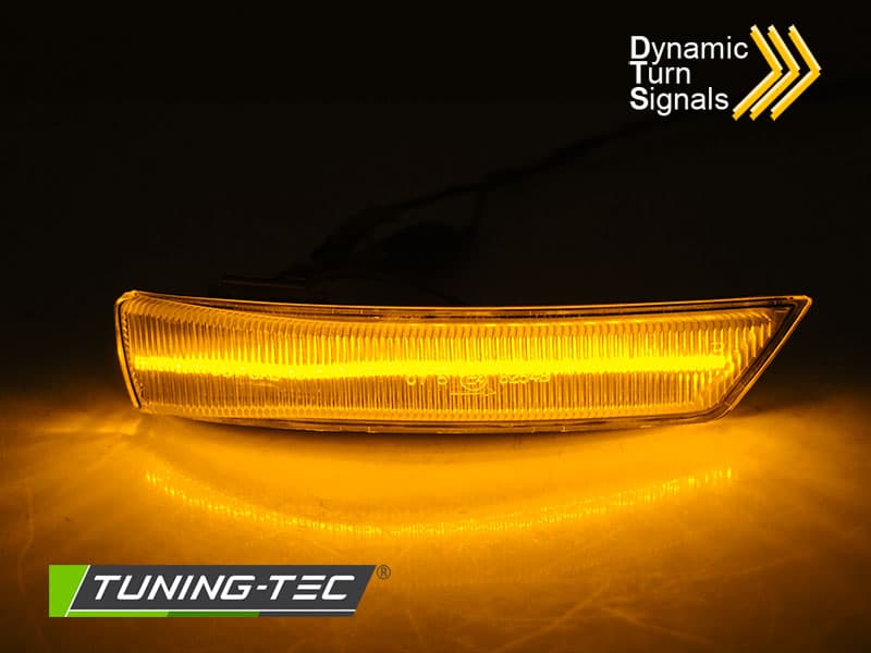 Bočné smerovky do zrkadla Ford Focus MK2 MK3 08-17 / Mondeo MK4 10-14 sekvenčné LED Smoke – náhľad 2