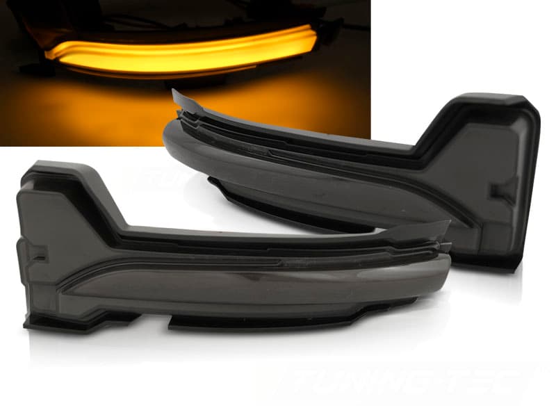 Bočné smerovky do zrkadiel Ford Focus MK4 18-25 Smoke LED Sequential