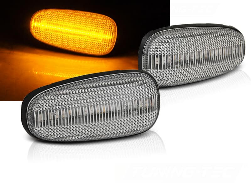 Bočné smerovky Opel Astra G / Zafira A / Frontera B White LED Sequential