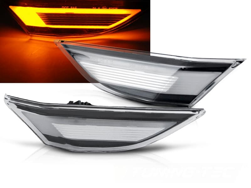 Bočné smerovky Porsche 911 991 Carrera 11-15 White LED SEQ