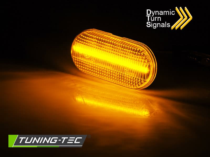 Bočné smerovky Renault Clio / Megane / Scenic / Twingo White LED SEQ – náhľad 2
