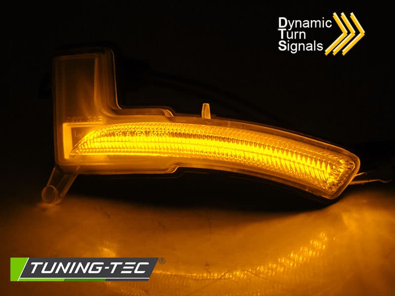 Bočné smerovky do zrkadla Renault Clio IV 16-19 White LED SEQ – náhľad 2