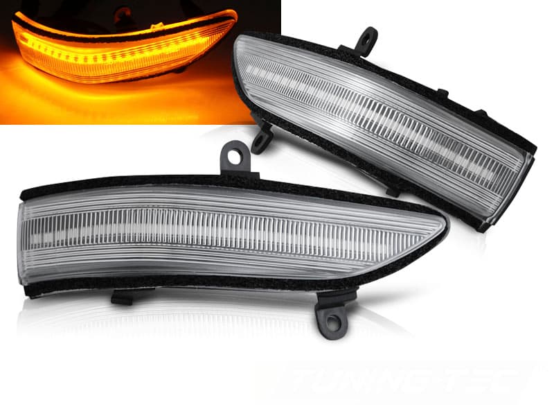 Bočné smerovky do zrkadla Subaru Forester / Outback / Legacy / Tribeca White LED SEQ