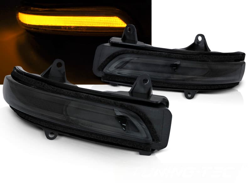 Bočné smerovky do zrkadla Toyota Land Cruiser 150 09-23 Smoke LED SEQ